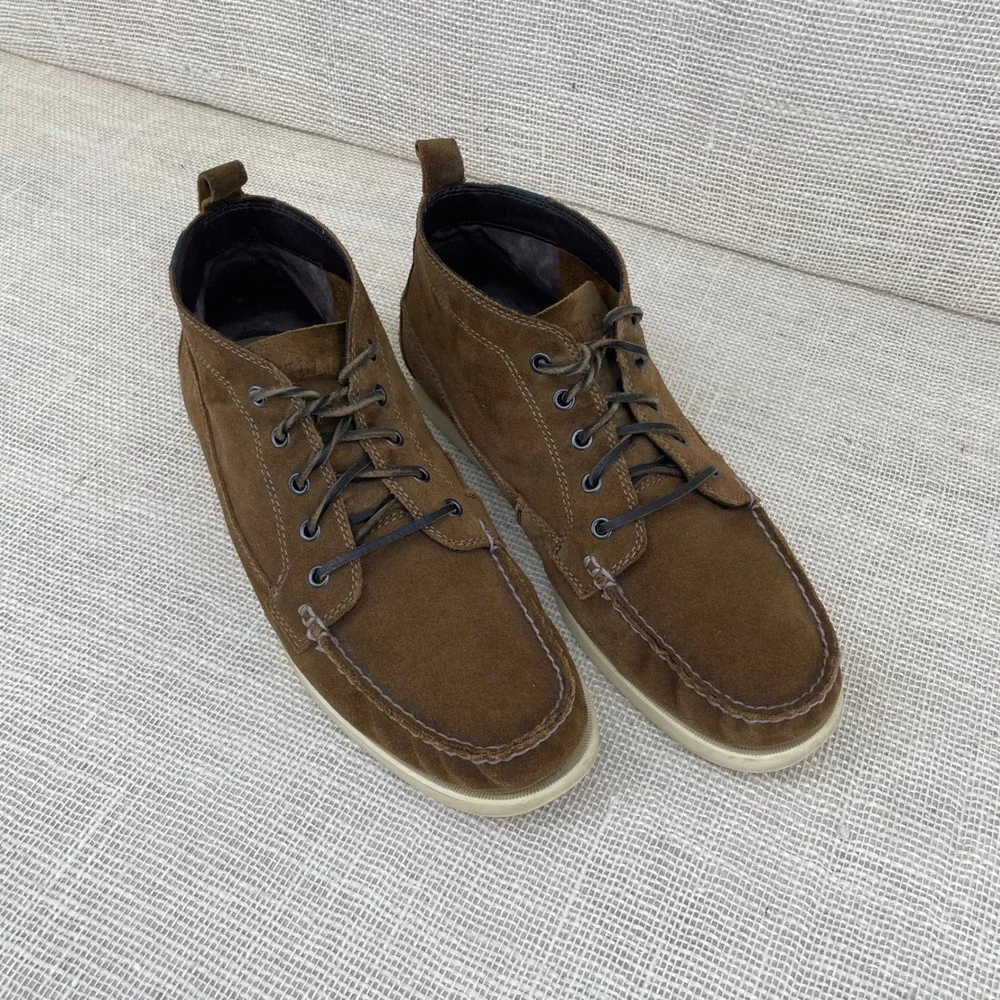 Eastland Seneca Mens 12D Brown Suede‎ Moc Toe Chukka Ankle Boots 4528-40D